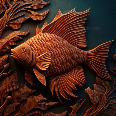 3D model st Amazonian mollinesia fish (STL)